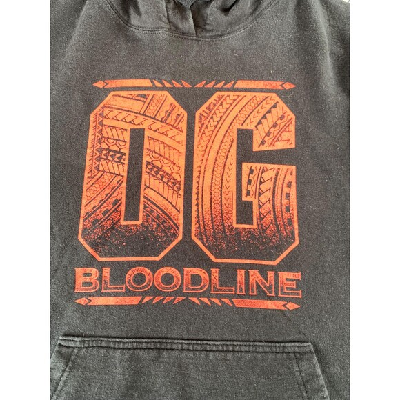 WWE Roman Reigns The Bloodline OG Bloodline Black streetwear hoodie Size L - Picture 3 of 6